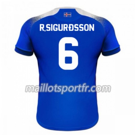 Maillot de Foot Islande R.Sigurdsson 6 Domicile Coupe du monde 2018